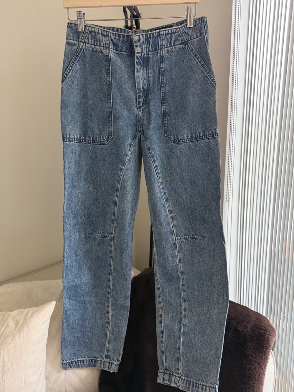 rag & bone Leyton Straight Leg Jeans relaxed fit denim - Picture 8 of 11